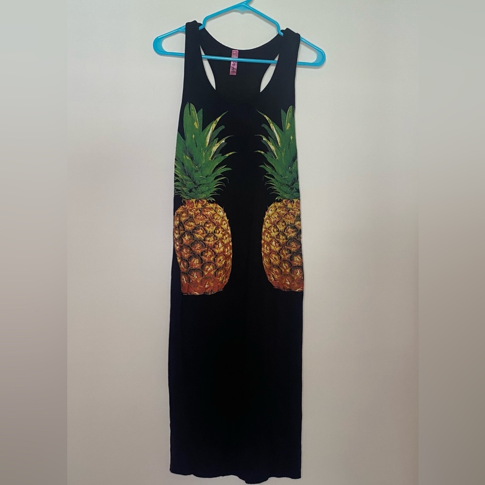 Tropical Pineapple Print Dress